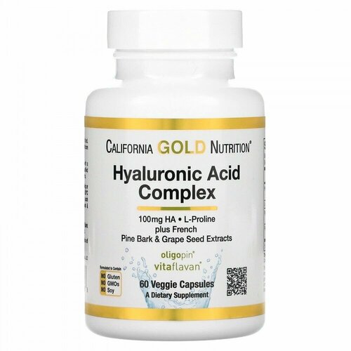  California Gold Nutrition Hyaluronic Acid Complex, 150 , 50 , 60 .   -     , -, 