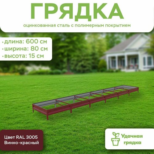 ���� ������ ������������ � ���������� ���������, ����� 6 �����, ������ 0,8 �����, ������ ����� 15 ��, ���� RAL 3005 �����-�������, ������ �� 5596 ���