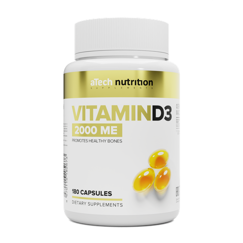 ���� ������� D3 / �3 2000 �� 250 �� aTech nutrition 180 ������, ������ �� 541 ���
