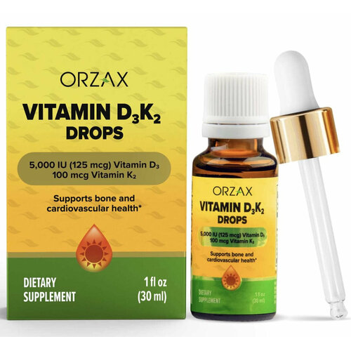 ���� Orzax Vitamin D-3 125 ��� K-2 100 ��� Drops 30 ��, ������ �� 1899 ���