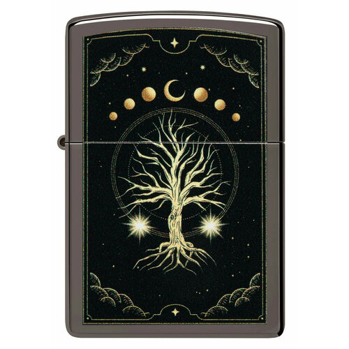     ZIPPO Classic 48636 Mystic Nature Design   Black Ice -     -     , -, 