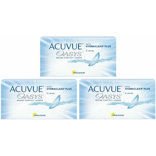 ���� ���������� ����� ACUVUE OASYS with Hydraclear Plus, 6 ��., R 8,4, D +0,75, 3 ��., ������ �� 15141 ���