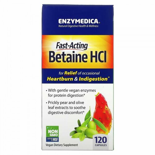  Enzymedica Betaine HCL 120 caps /    120    -     , -, 