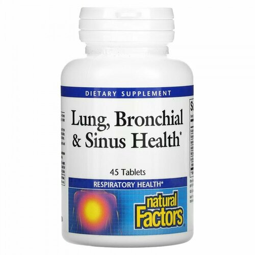  Natural Factors, Lung, Bronchial & Sinus Health, 45 Tablets,   2025 