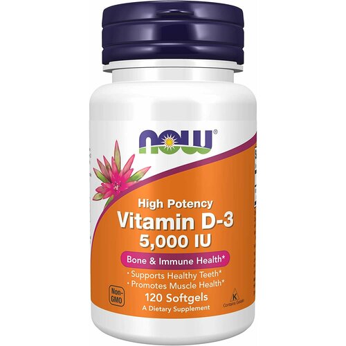  NOW Vitamin D3 5000 IU 120  (   D3)   -     , -, 