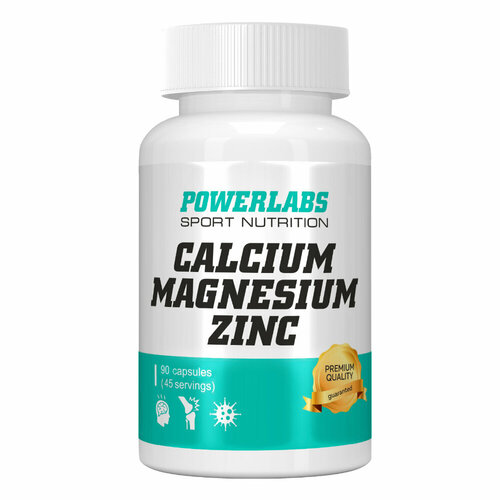 ���� PowerLabs Calcium & Magnesium & Zinc / ������� ������ ���� 90 ������, ������ �� 690 ���