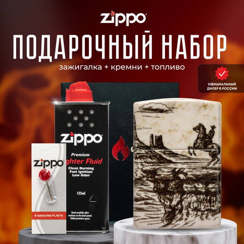   ZIPPO   (   Zippo 48518 Wild West Scene +  +  125  )   -     , -, 