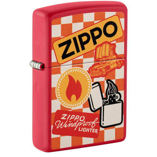   ZIPPO Retro Design   Red Matte, /, , , 38x13x57 ,   7390 