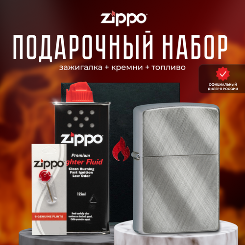   ZIPPO   (   Zippo 28182 Classic Diagonal Weave +  +  125  )   -     , -, 