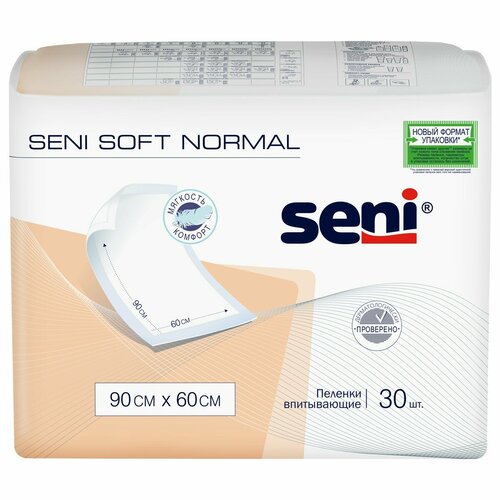 ���� ������� ����������� ����������� Seni Soft Normal 90 x 60 ��, 30 ��., ������ �� 1127 ���