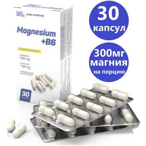   6 XL Magnesium + B6,     6, 30    -     , -, 