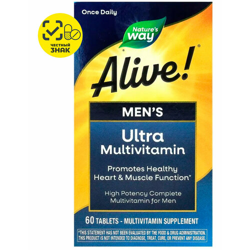 ���� Nature's Way, Alive! ����������������, ����������� �������������� ��� ������, 60 ��������, ������ �� 5149 ���