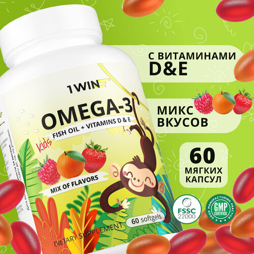    3  1WIN Omega-3   ,    3 (D)  ,  : , , , 60    -     , -, 