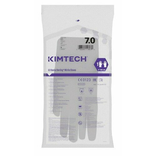 ���� �������� ���������� ���������� Kimberly-Clark KIMTECH PURE G3, ����: �����, ������: 7.0, 305 ��, ������������, ������������� �������, 4 ��. (2 ����), ������ �� 540 ���