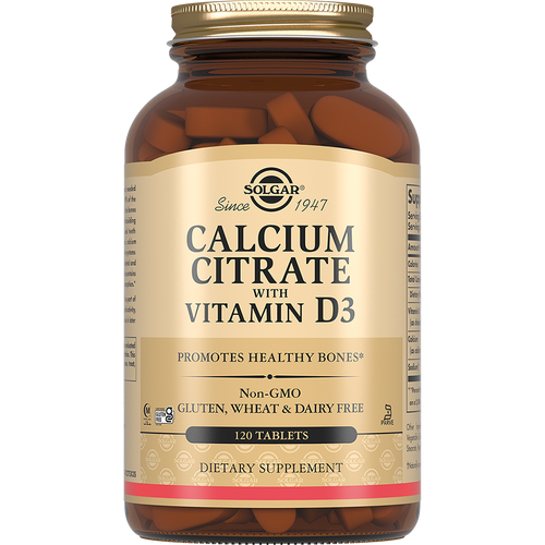 ���� Solgar Calcium Citrate with Vitamin D3 �������� 120 ��, ������ �� 2170 ���
