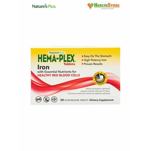 ���� NaturesPlus HEMA-PLEX Iron Tablets Box 30 ��������. �������� ������, ��������� 30, ������ �� 1739 ���