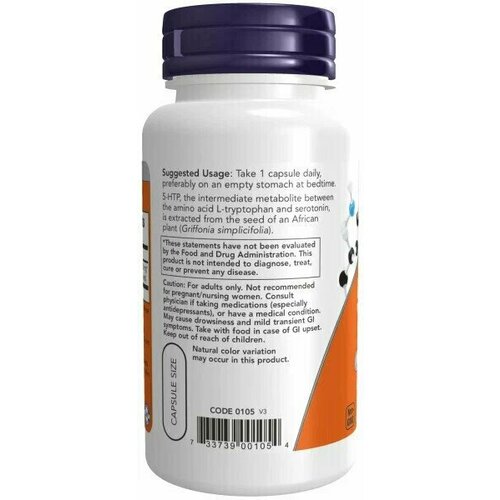   NOW 5-HTP, 100 , 100 , 60 .   -     , -, 