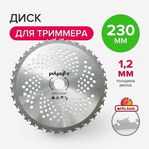 ���� ����, ��� ��� �������� �������� 36 ������ Polyagro 230 � 25,4 ��, ������� 1,2 ��, ������ �� 440 ���