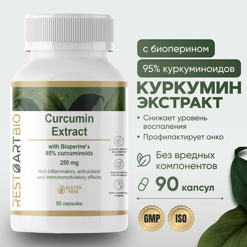 ���� �������� c ��������� 250 �� RestartBio 90 ������ �urcumin Piperine, ������ �� 1570 ���