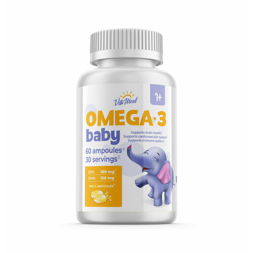 ���� ����� 3 ��� ����� � ���� VitaMeal Omega-3 Bab� ������� � �������-������, 60 �����, ������ �� 660 ���