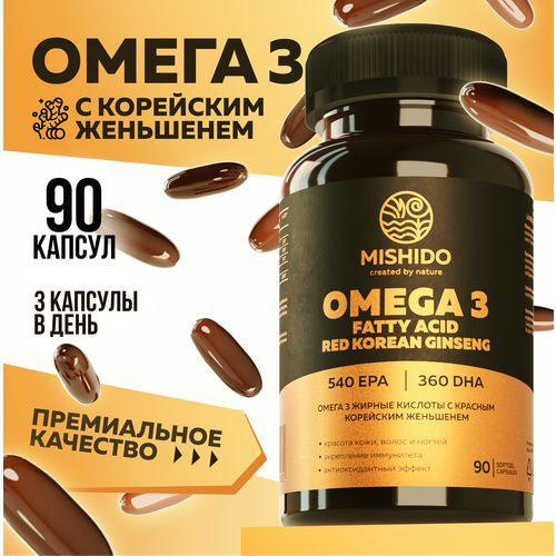   3 +    MISHIDO, 90    1000 Omega 3   -     , -, 