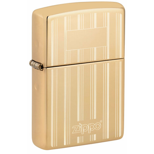 ���� ��������� ZIPPO Classic � ��������� High Polish Brass, ������/�����, ����������, 38x13x57 ��, ������ �� 9213 ���