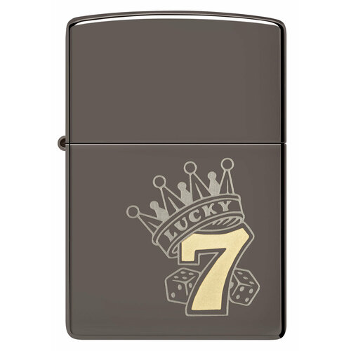 ���� ������������ ���������� ��������� ZIPPO Classic 48913 Lucky 7 Design � ��������� Black Ice - �����������, ������ �� 10810 ���