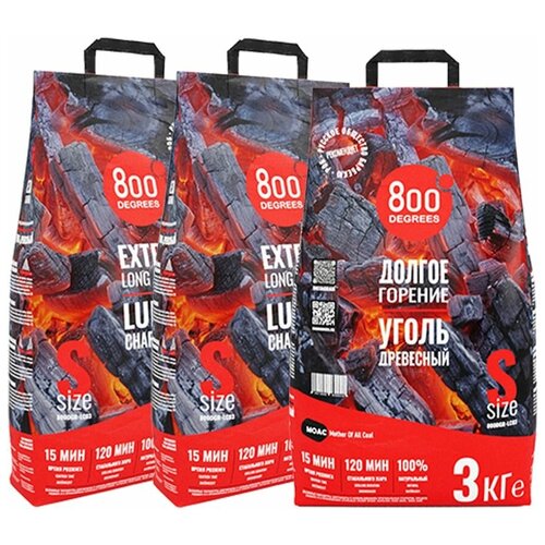  800 Degrees  Lump Charcoal, 3  3   -     , -, 