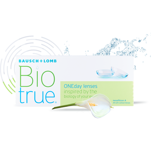 ���� ���������� ����� Bausch & Lomb Biotrue ONEday, 30 ��., R 8,6, D -8, 1 ��., ������ �� 1398 ���