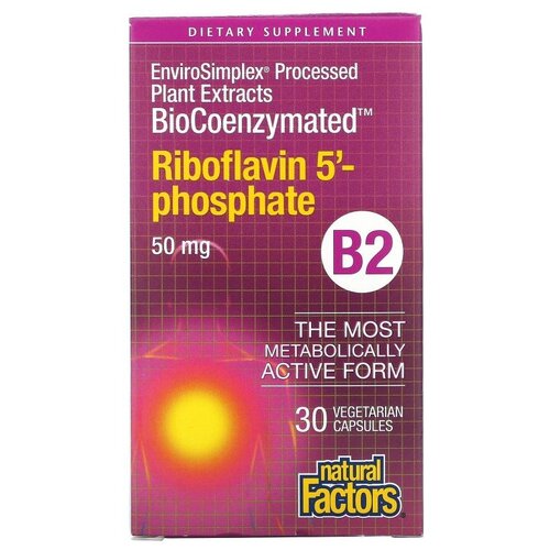   Natural Factors BioCoenzymated B2 Riboflavin 5-Phosphate, 50 , 50 , 30 .   -     , -, 