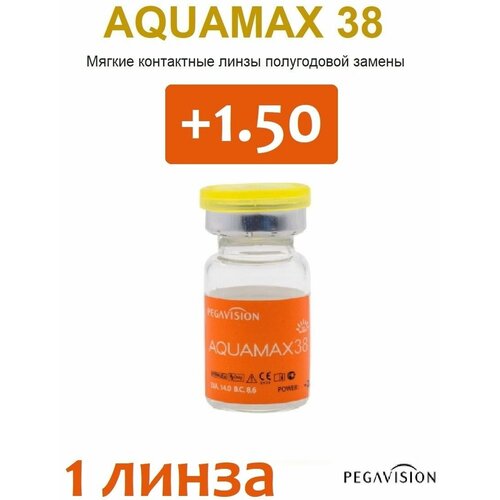 ���� ���������� ����� Pegavision Aquamax 38, 1 ��., R 8,6, D +1,5, ����������, 1 ��., ������ �� 440 ���