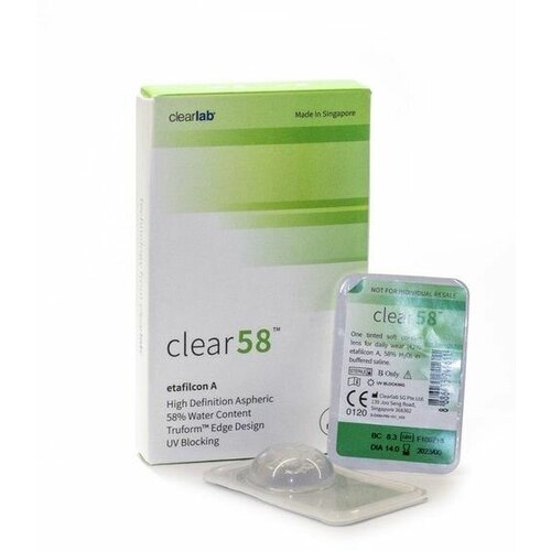    Clearlab Clear 58, 14 , 6 ., R 8,3, D -4,75, , 1 .   -     , -, 