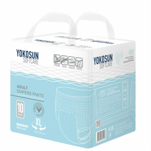    YokoSun Softcare Pants, XL, 7 , 130-170 , 1 .  10 .   -     , -, 