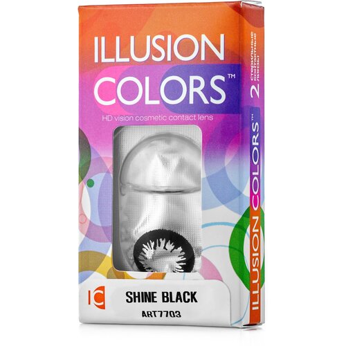 ���� ���������� ����� ILLUSION Colors Shine, 2 ��., R 8,6, D -1,5, black, ������ �� 1260 ���
