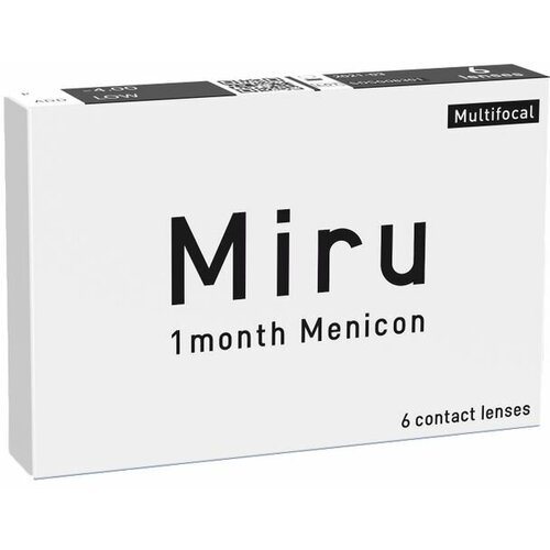 ���� ���������� ����� Menicon Miru 1month Multifocal, 6 ��., R 8,6, D -10,5, ADD: �������, ������ �� 5200 ���