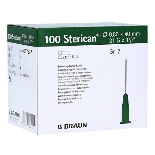    B. Braun Sterican, 40  x 0.8 , : 21G, 100 .   -     , -, 