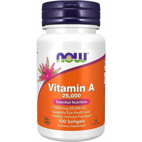 ���� NOW Vitamin A 25000 IU 100 ������, ������ �� 1462 ���