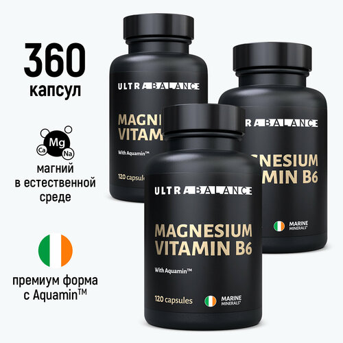   6, 360 , Ultrabalance Magnesium Vitamin B6 Premium   -     , -, 