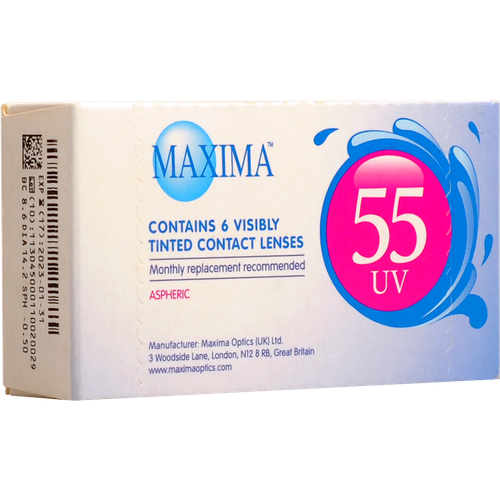    Maxima 55 UV Aspheric, 6 ., R 8,6, D -0,5, 1 .   -     , -, 