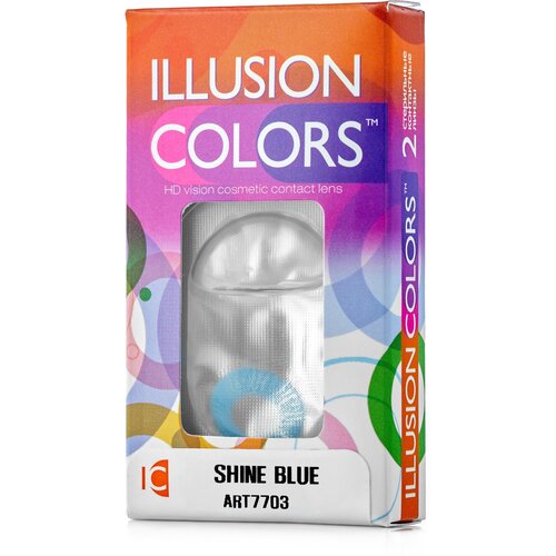    ILLUSION Colors Shine, 2 ., R 8,6, D -1, blue   -     , -, 