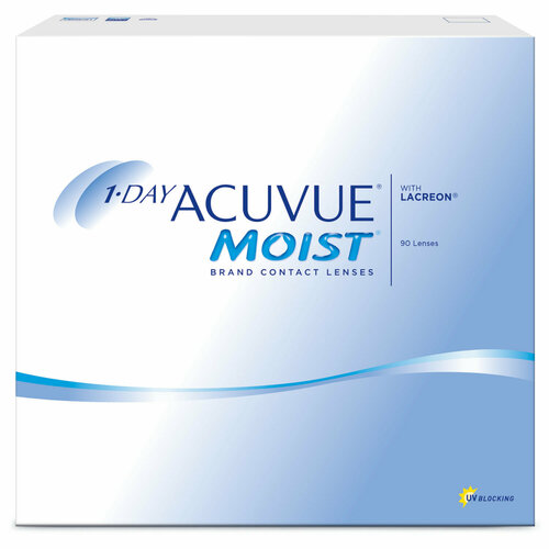 ���� ���������� ����� ACUVUE 1-DAY MOIST with Lacreon, 90 ��., R 8,5, D +4,75, ������ �� 6159 ���