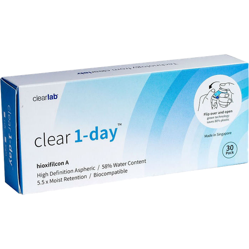 ���� ���������� ����� Clearlab Clear 1-day, 30 ��., R 8,7, D +2,5, 1 ��., ������ �� 1420 ���