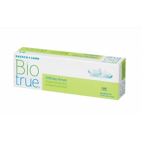 ���� ���������� ����� Bausch & Lomb Biotrue ONEday, 30 ��., R 8,6, D -6, 1 ��., ������ �� 1231 ���