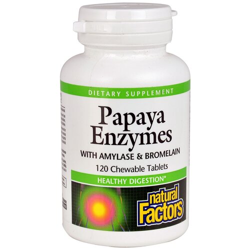 ���� ������� Natural Factors Papaya Enzymes with Amylase & Bromelain, 90 �, 120 ��., ������ �� 1850 ���