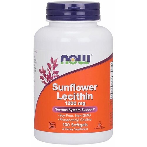  NOW FOODS Sunflower Lecithin 1200  (  ) 100   (Now Foods)   -     , -, 