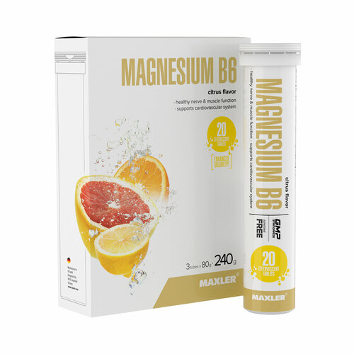 ���� ������� �������� Maxler Magnesium B6 Effervescent ( ������ �6 - ������� �������� �� 4,0 � 3 ���� �� 20 ���� ) - ������, ������ �� 949 ���
