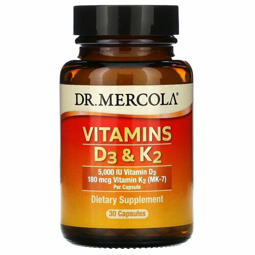   Dr. Mercola Vitamins D3 & K2, 30 .   -     , -, 