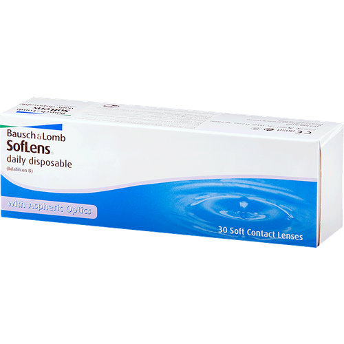 ���� ���������� ����� Bausch & Lomb Soflens Daily Disposable, 30 ��., R 8,6, D -4,5, ������ �� 1099 ���