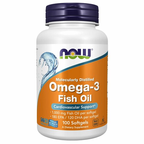 ���� NOW ����� 3 omega-3 1000 �� ������ �������, 100 ������, ������ �� 1250 ���