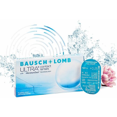 ���� ���������� ����� Bausch & Lomb Ultra, 6 ��., R 8,5, D -5,25, 1 ��., ������ �� 1599 ���